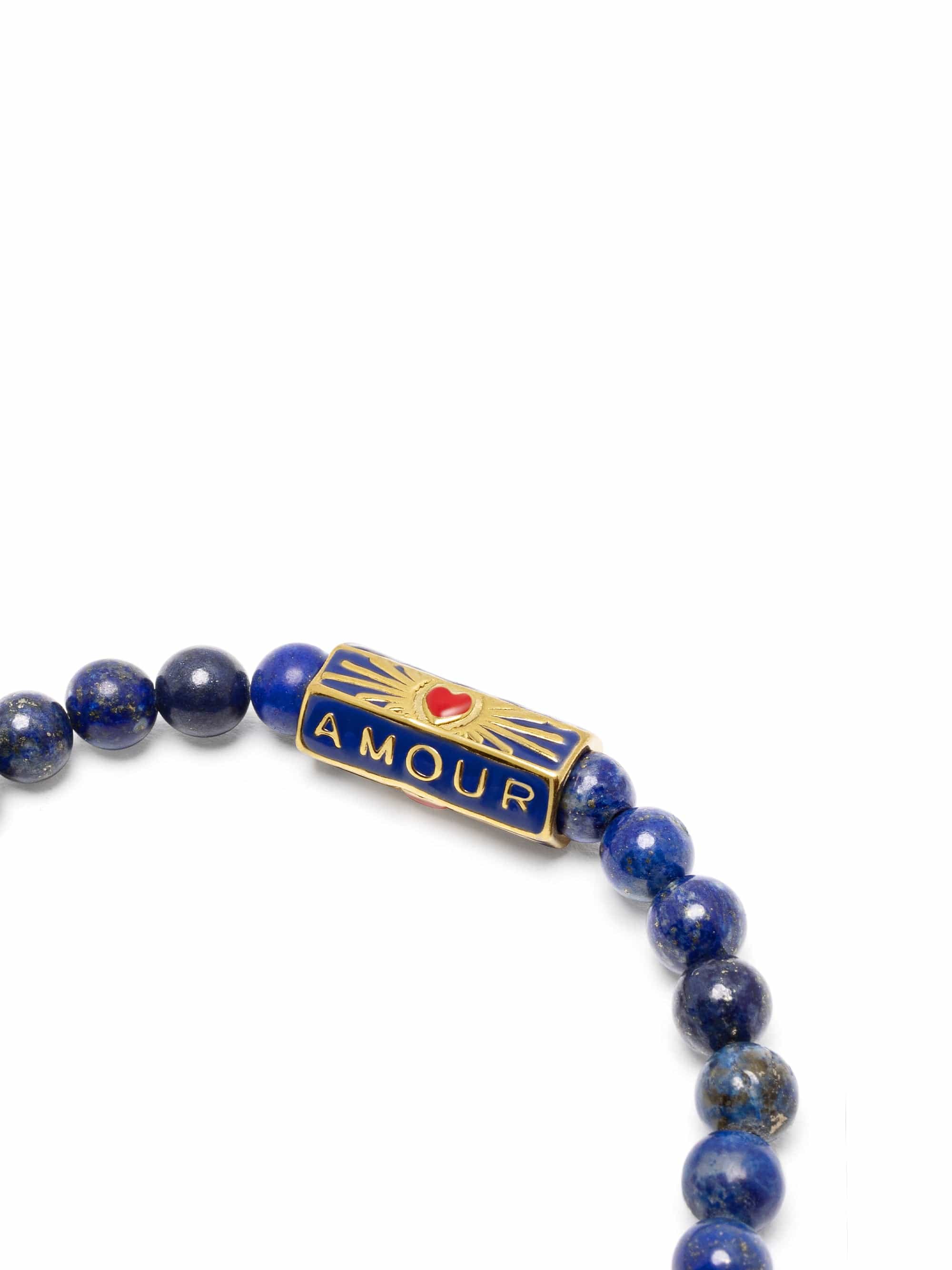Nialaya Men's Beaded Bracelet Amour Blue Lapis Lazuli Bracelet Amour Blue Lapis Lazuli Bracelet