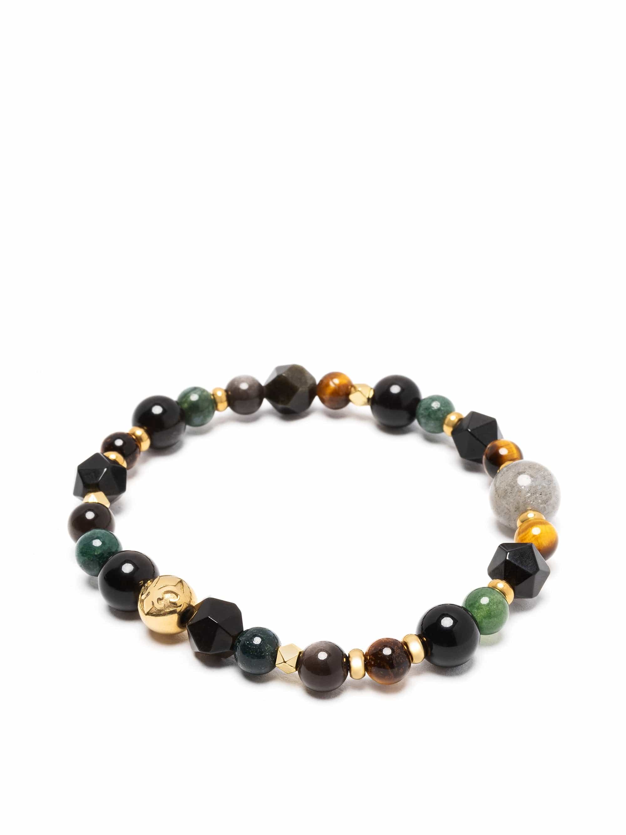 Nialaya Men's Beaded Bracelet Spiritual Power Bracelet Spiritual Power Bracelet