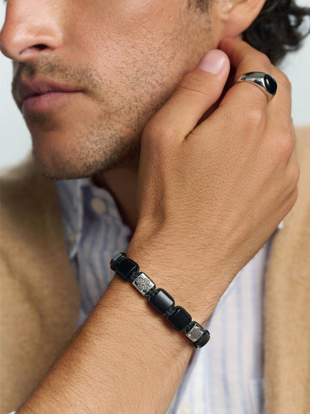 The Dorje Flatbead Collection - Matte Onyx and Silver – Nialaya