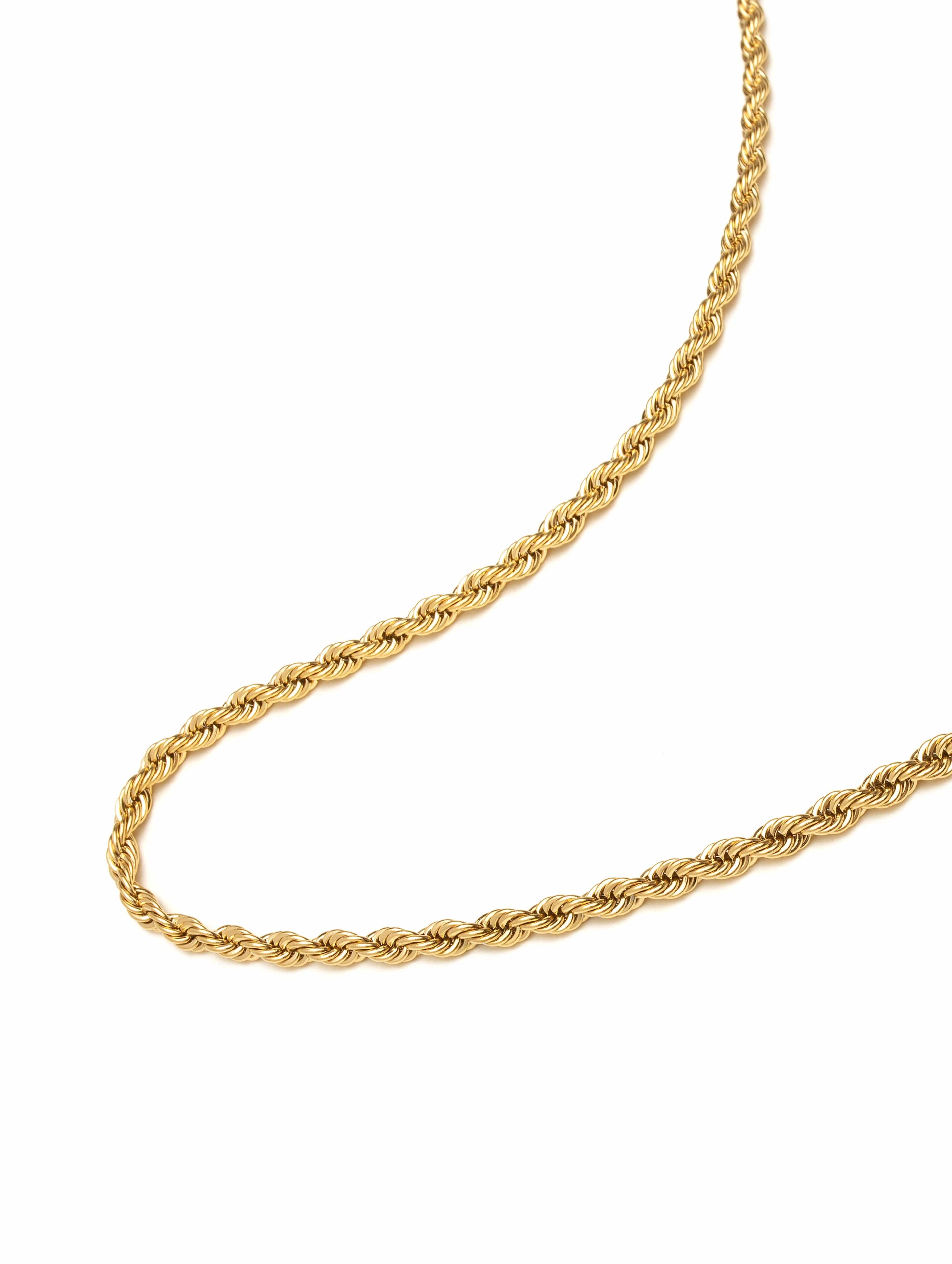 Nialaya Men's Necklace Gold Rope Chain 26 Inches / 66.04 cm MNEC_122