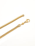 Nialaya Men's Necklace Men's Squared Gold Chain
