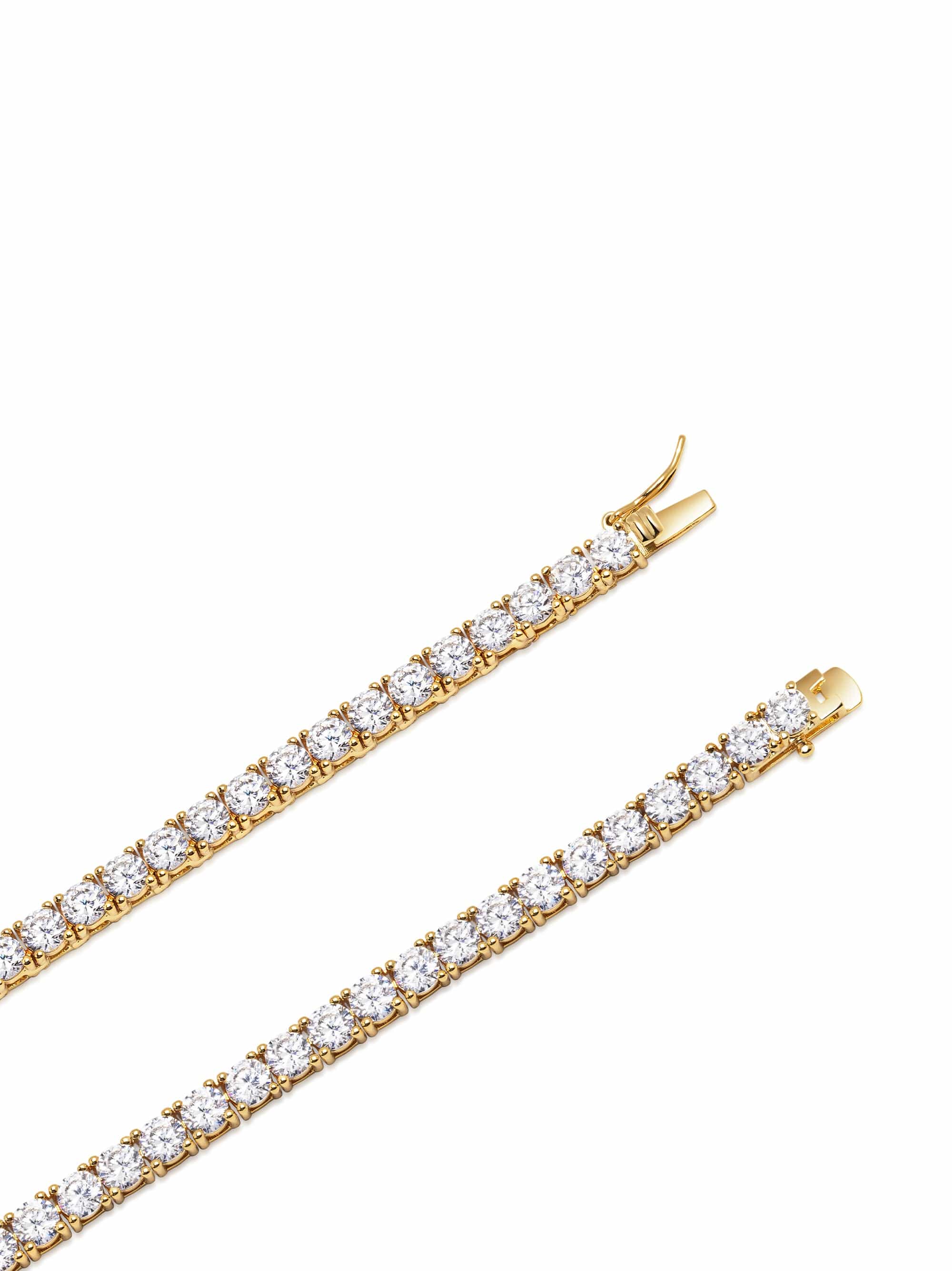 Nialaya Men's Necklace Tennis Necklace in Gold Tennis Necklace in Gold 20 inches / 50.80 cm MNEC_424