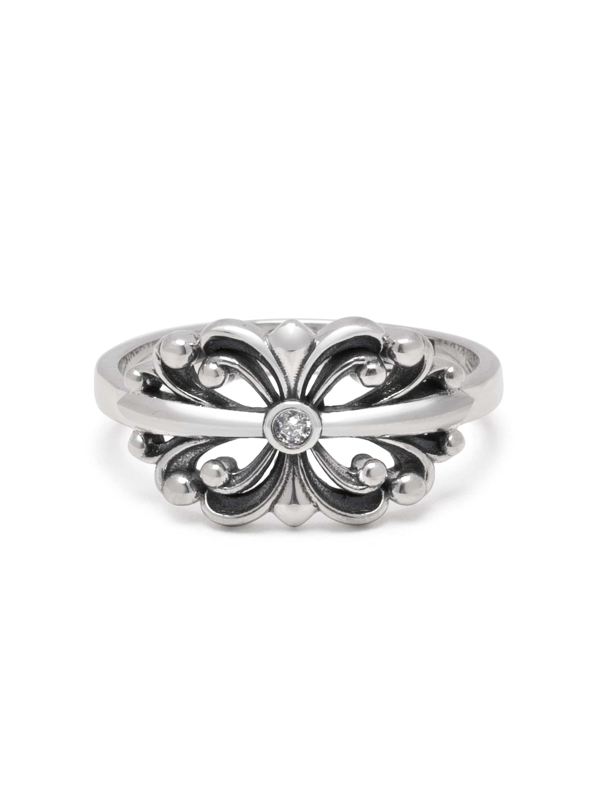 Nialaya Men's Ring Men's Sterling Silver Bloom Ring Men's Sterling Silver Bloom Ring