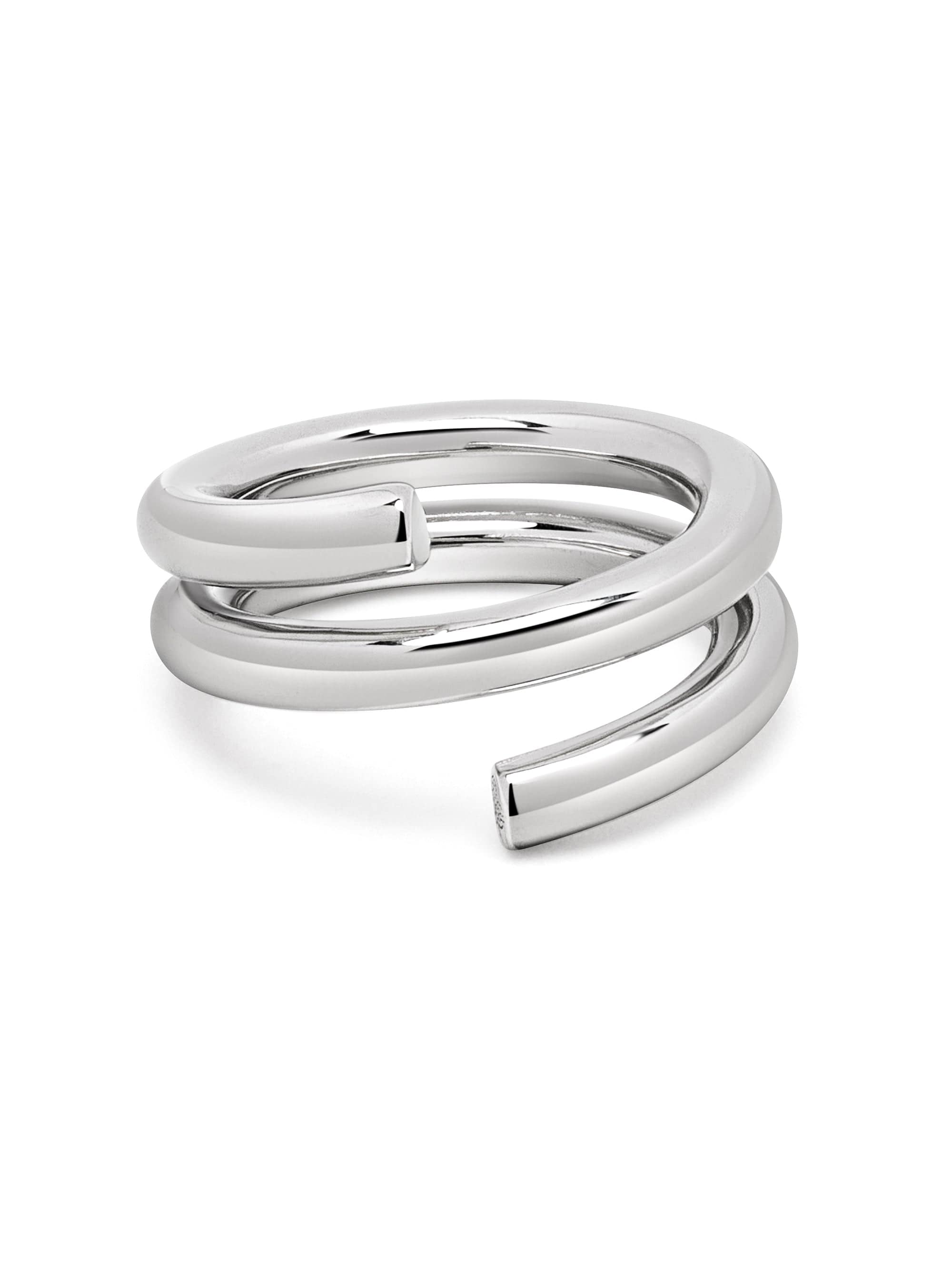 Nialaya Men's Ring Modern Spiral Ring Modern Spiral Ring