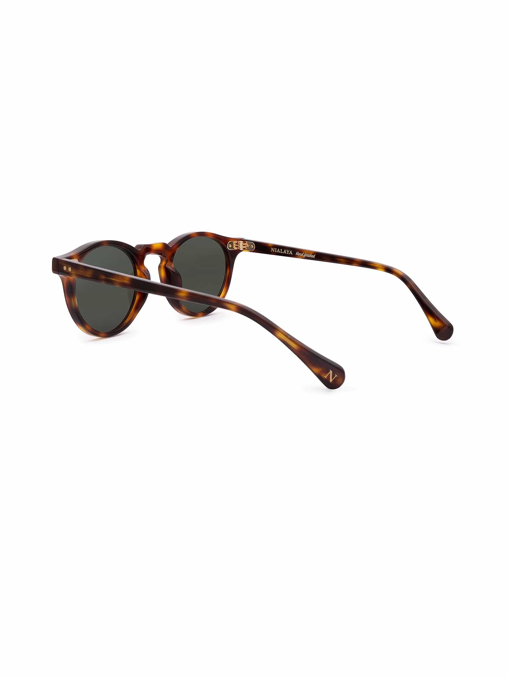 Nialaya Sunglasses Malibu Sunglasses - Green on Tortoise NIASUN_002