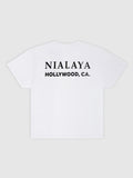 Nialaya T-Shirt Classic Nialaya Logo Tee in White