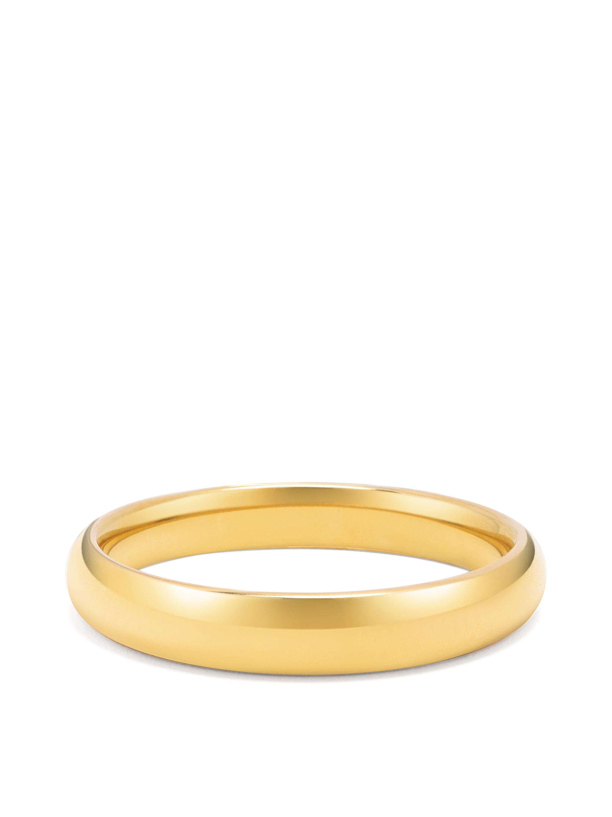 Nialaya Women's Bangle Classic 12mm Round Bangle in Gold Classic 12mm Round Bangle in Gold One Size WBANG_085