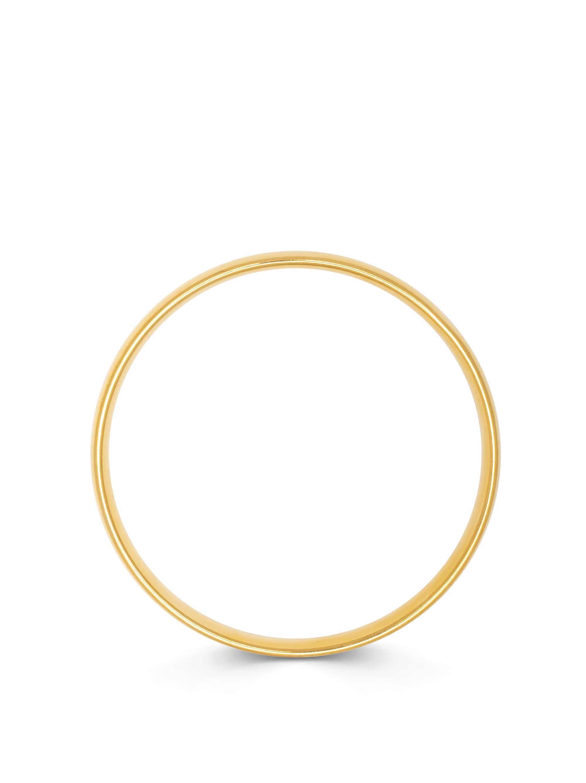 Nialaya Women's Bangle Classic 8mm Round Bangle in Gold Classic 8mm Round Bangle in Gold One Size WBANG_086