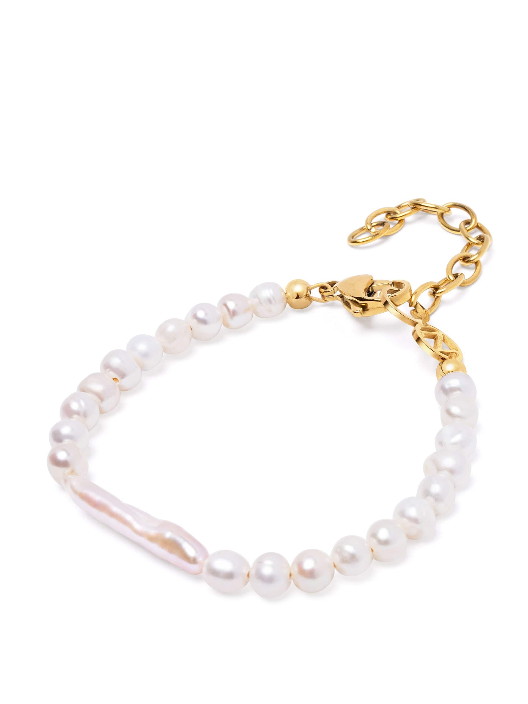 Nialaya Women's Beaded Bracelet Ravello Pearl Bracelet Ravello Pearl Bracelet