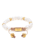 Nialaya Women's Beaded Bracelet Women's Beaded Bracelet with Pearl and Gold