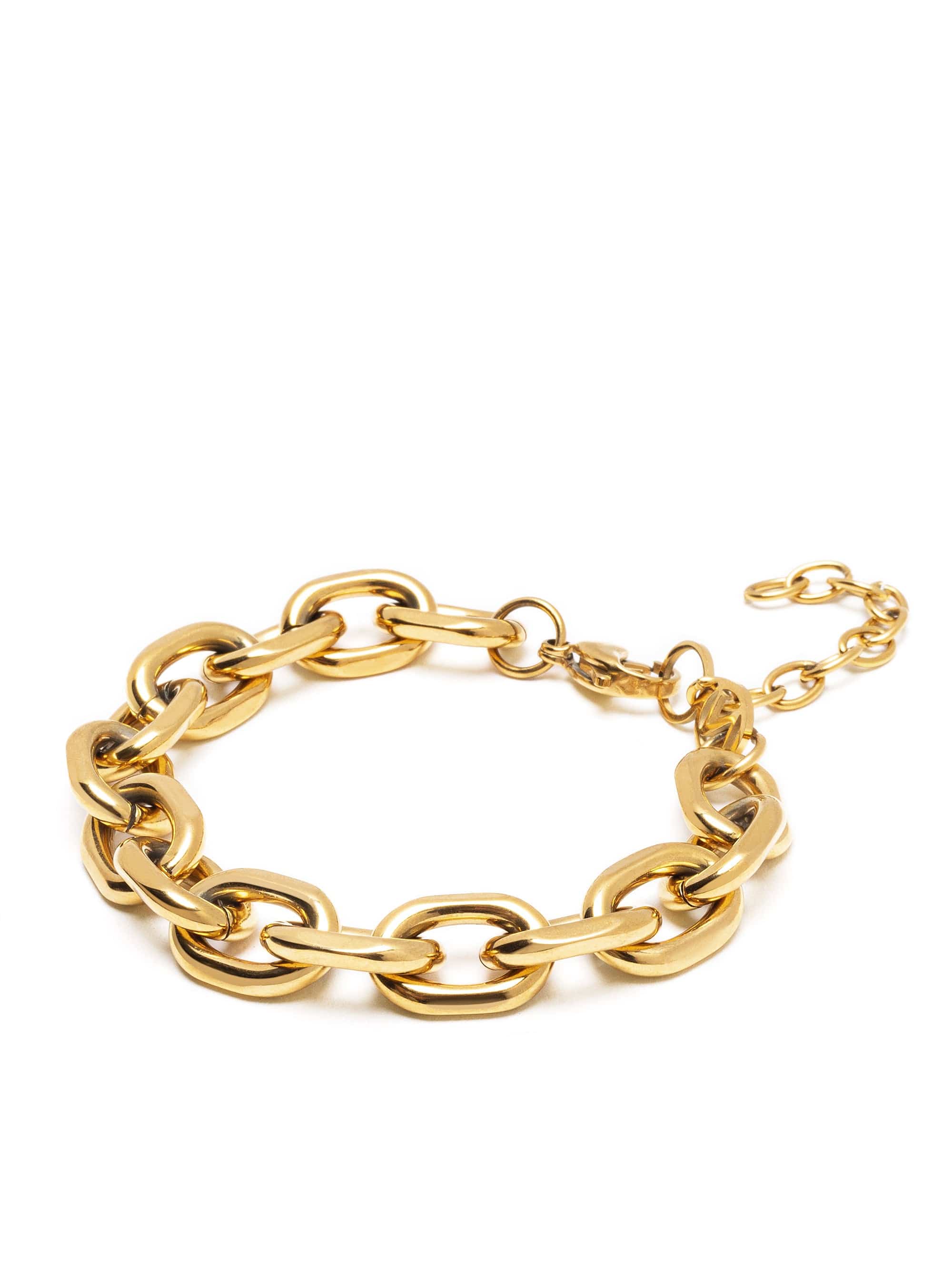 Nialaya Women's Chain Bracelet Round Cable Chain Bracelet in Gold Round Cable Chain Bracelet in Gold