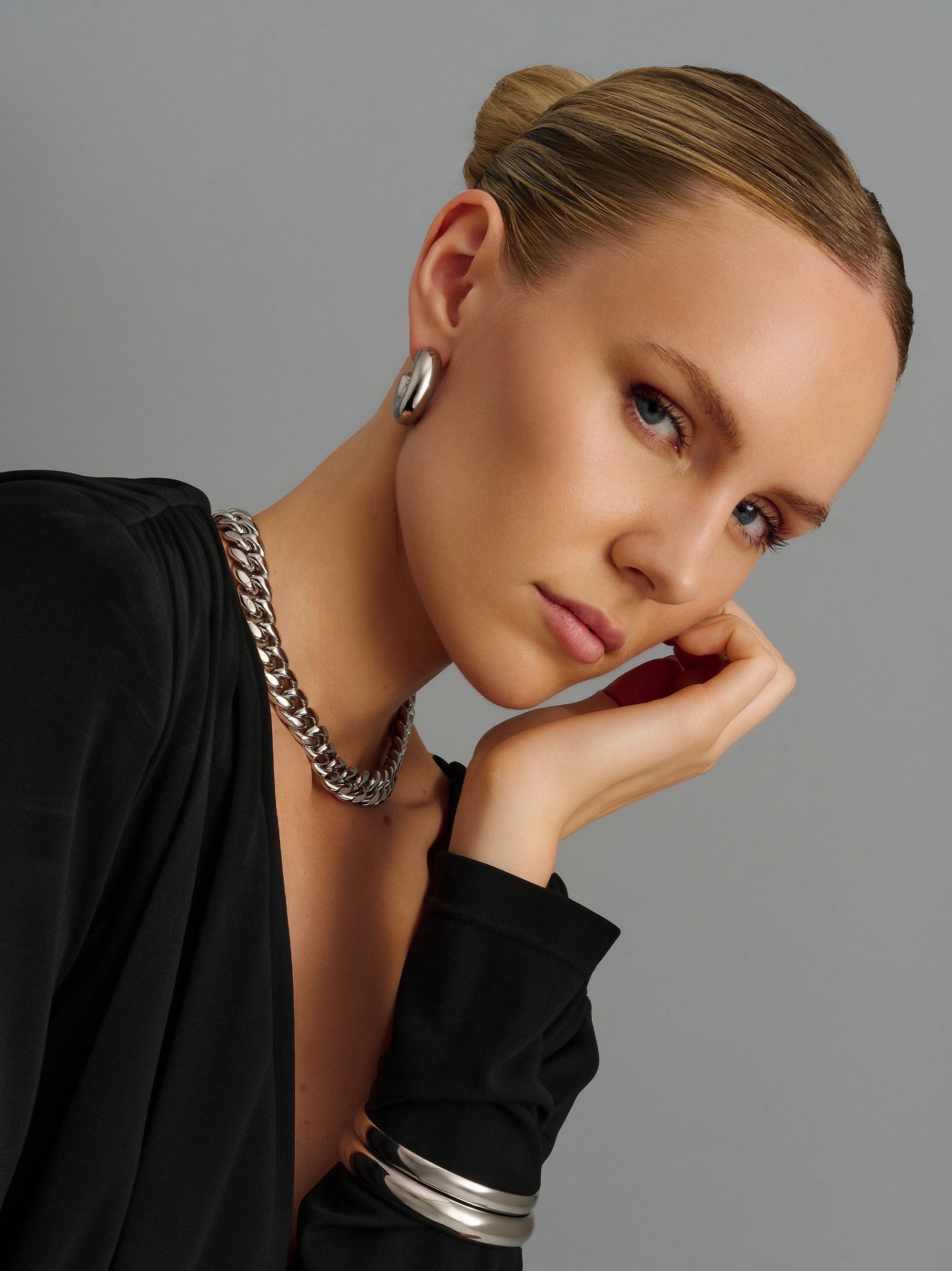Nialaya Women's Earrings Chunky Tube Hoop Earrings Chunky Tube Hoop Earrings WEAR_066
