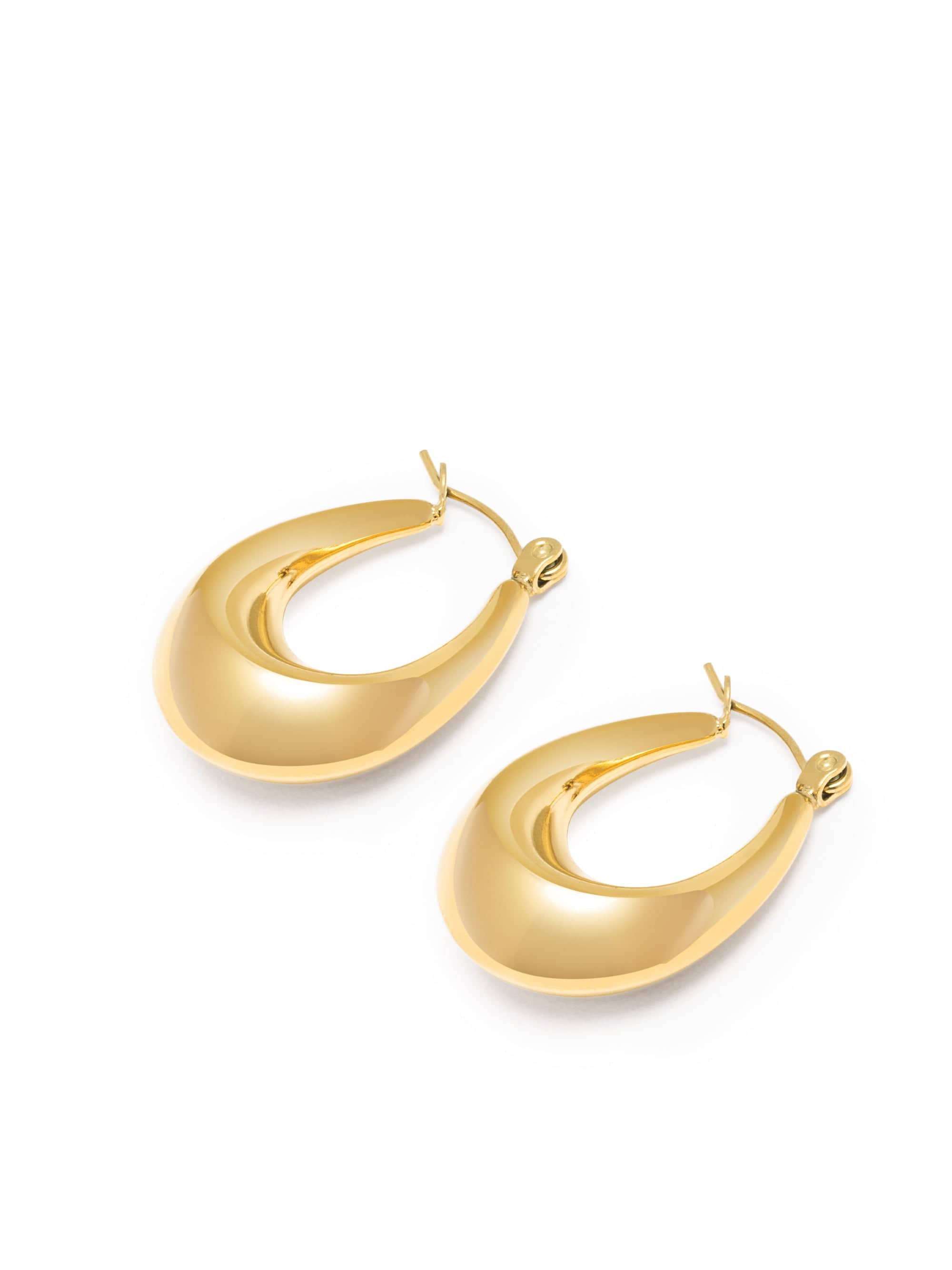 Nialaya Women's Earrings Clasp Hoop Earrings Clasp Hoop Earrings WEAR_063