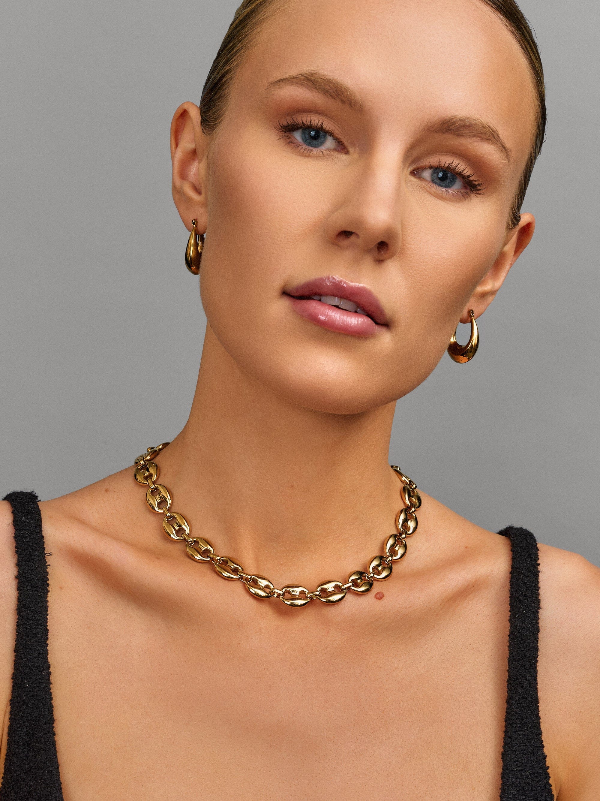 Nialaya Women's Earrings Clasp Hoop Earrings Clasp Hoop Earrings WEAR_063