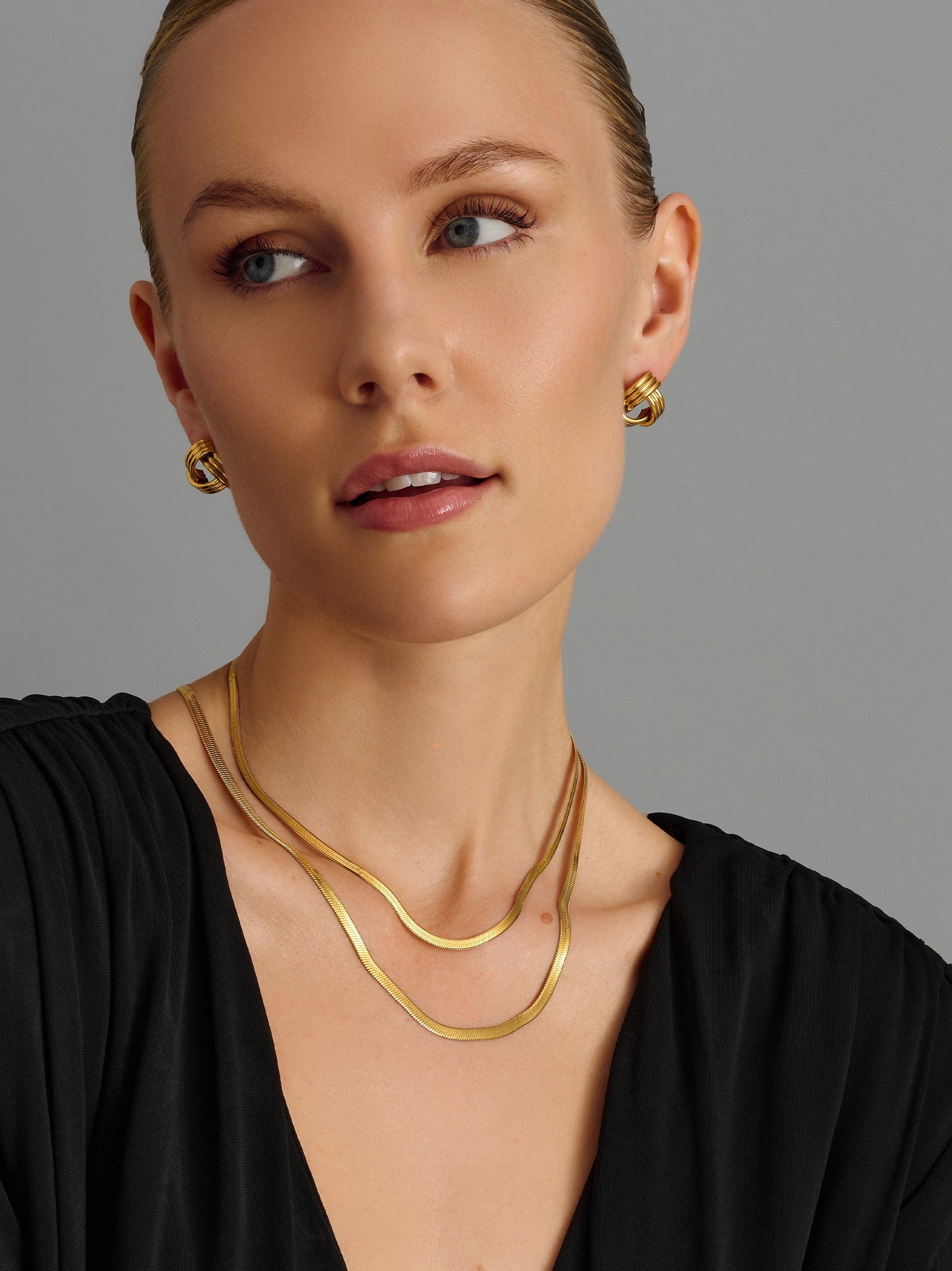 Nialaya Women's Earrings Knot Earrings in Gold Knot Earrings in Gold WEAR_070
