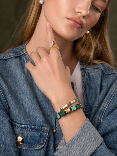 ベル メイ パ クー JADE CORD ブレスレット BELLE MAIS PAS QUE/ベル メイ パ クー】CHARLY CORD ブレスレット