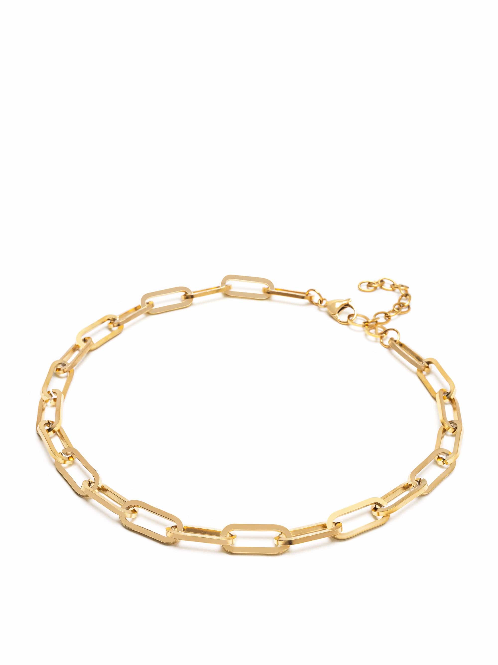 Nialaya Women's Necklace Gold Link Chain Necklace Gold Link Chain Necklace 15 Inches / 38.1 cm WNECK_324
