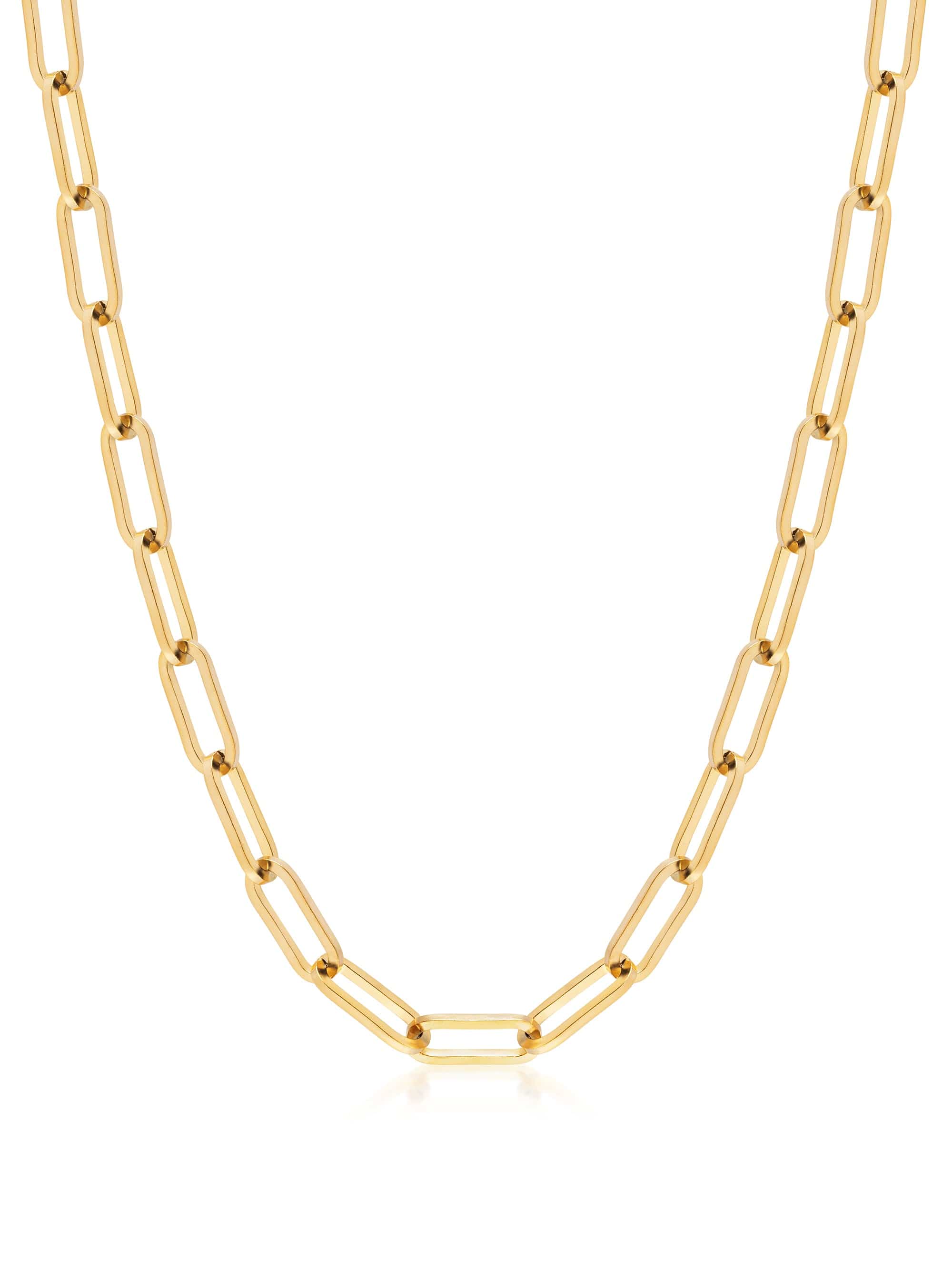 Nialaya Women's Necklace Gold Link Chain Necklace Gold Link Chain Necklace 15 Inches / 38.1 cm WNECK_324