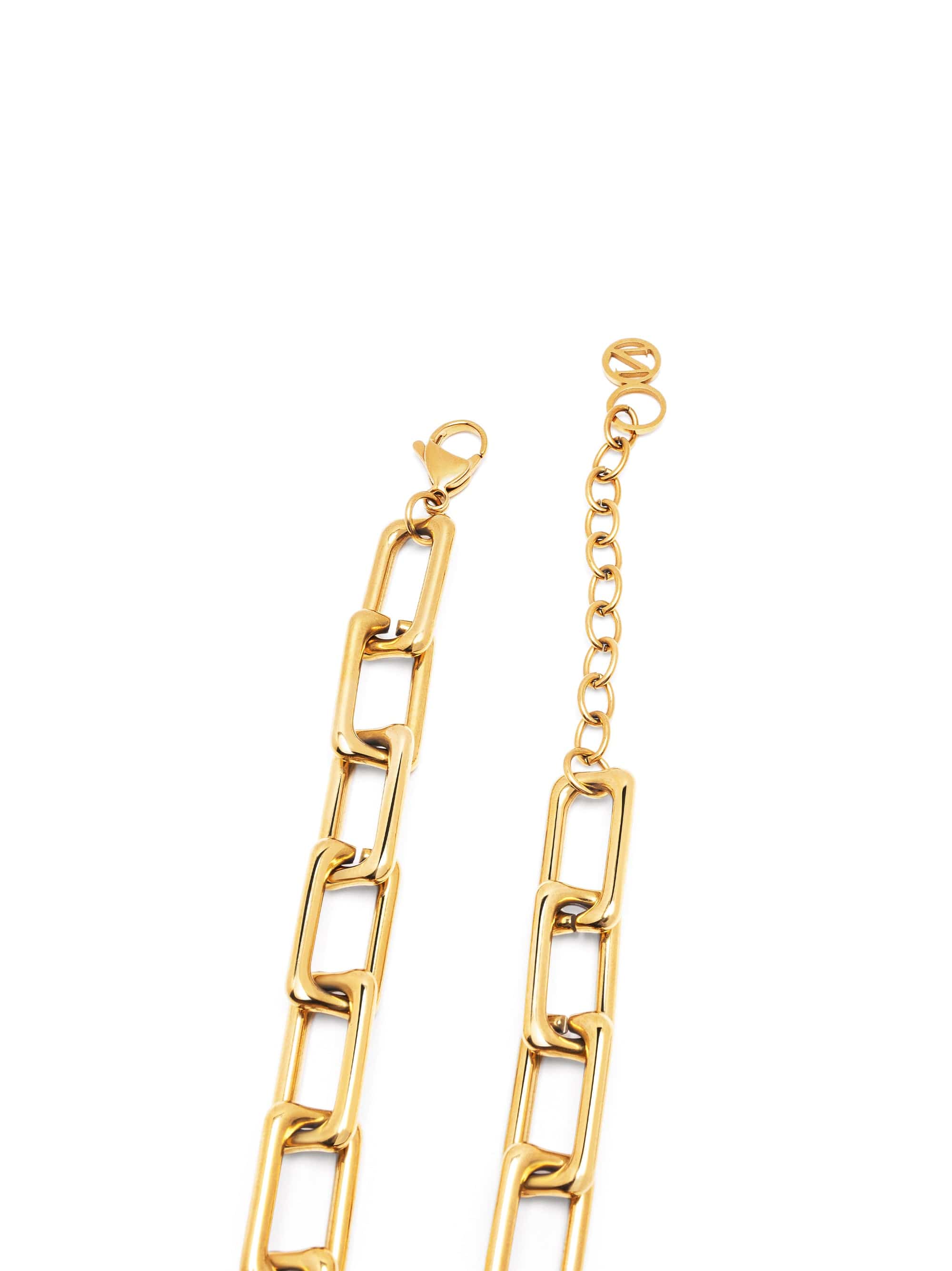 Nialaya Women's Necklace Gold Paperclip Chain Gold Paperclip Chain 19 Inches / 48.26 cm WNECK_294