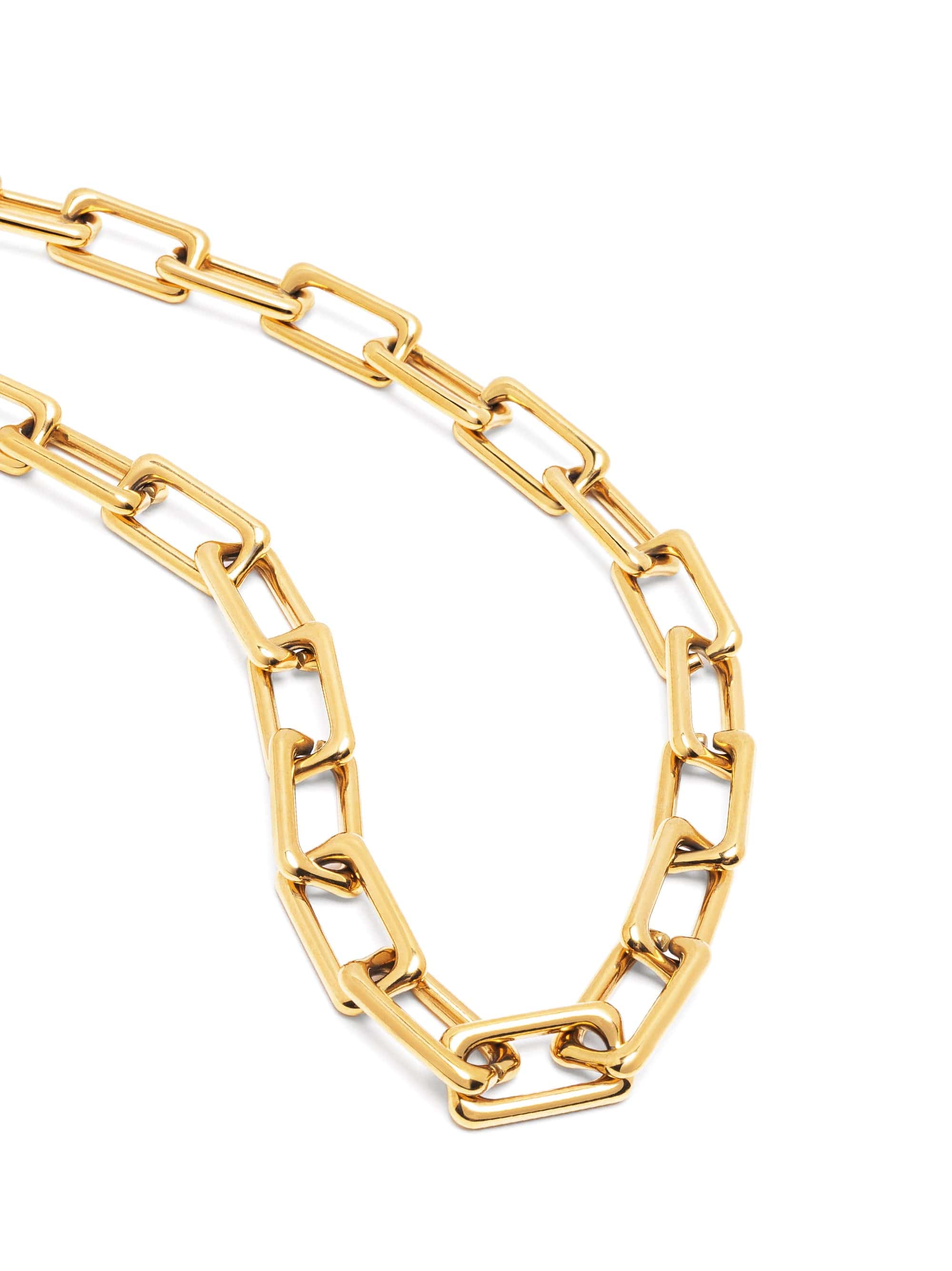 Nialaya Women's Necklace Gold Paperclip Chain Gold Paperclip Chain 19 Inches / 48.26 cm WNECK_294