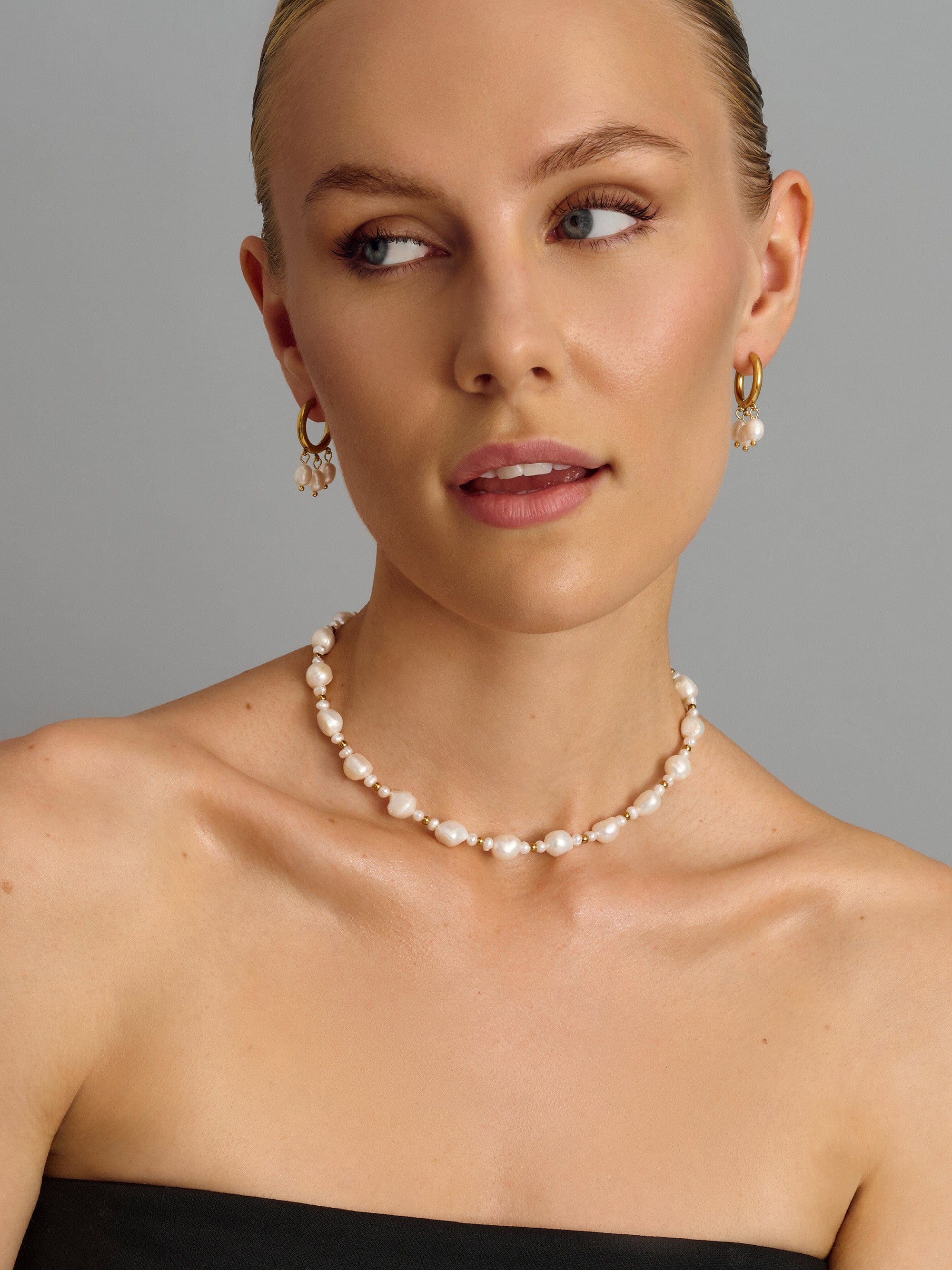 Nialaya Women's Necklace Portofino Pearl Choker Portofino Pearl Choker 15 Inches / 38.1 cm WNECK_301