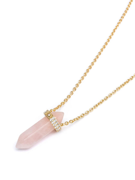【希望者のみラッピング無料】 Silver Sterling Rose Engraved with Necklace Crystal Quartz シルバー