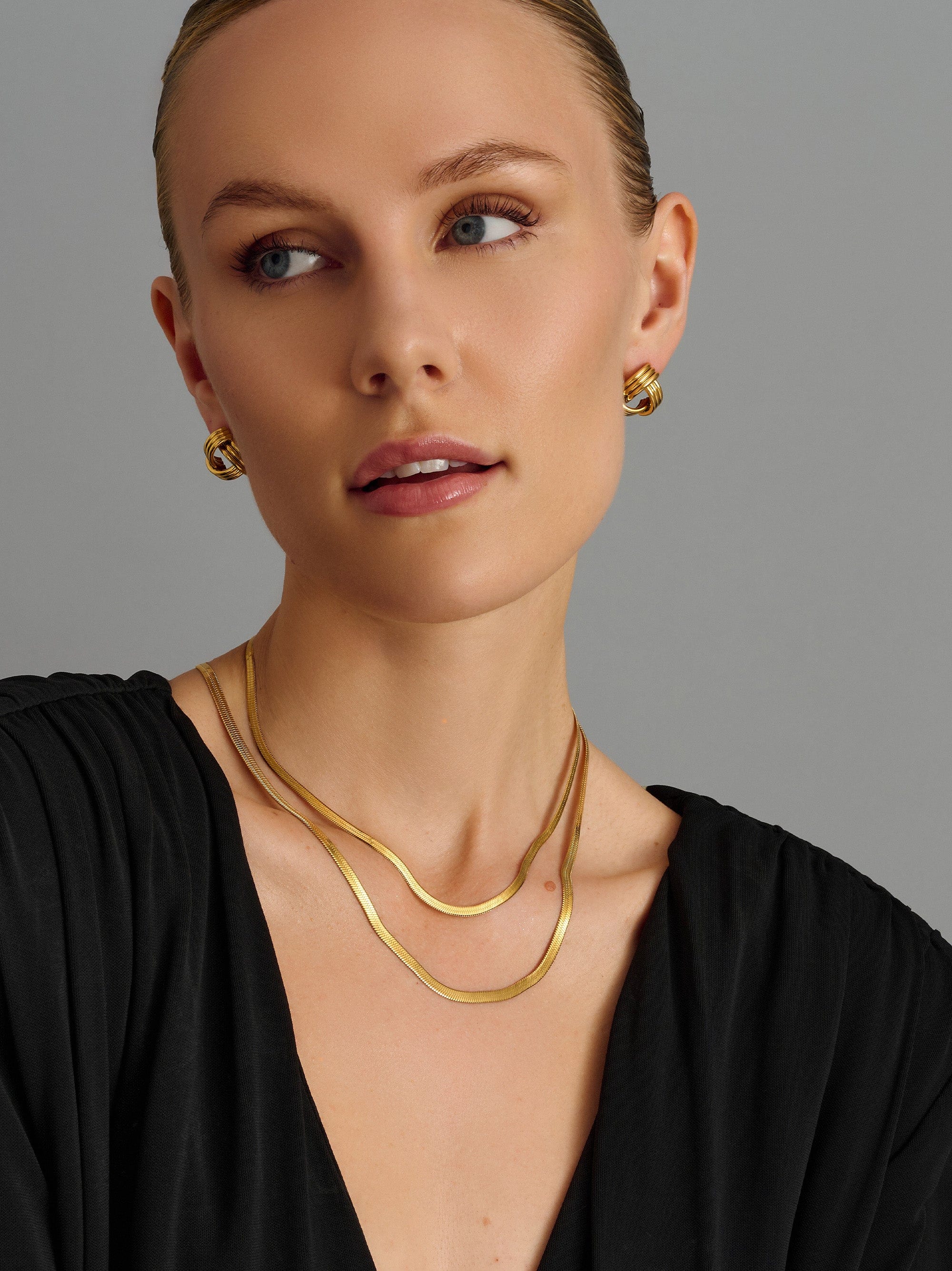 Nialaya Women's Necklace Snake Chain Necklace in Gold Snake Chain Necklace in Gold 16 Inches WNECK_319
