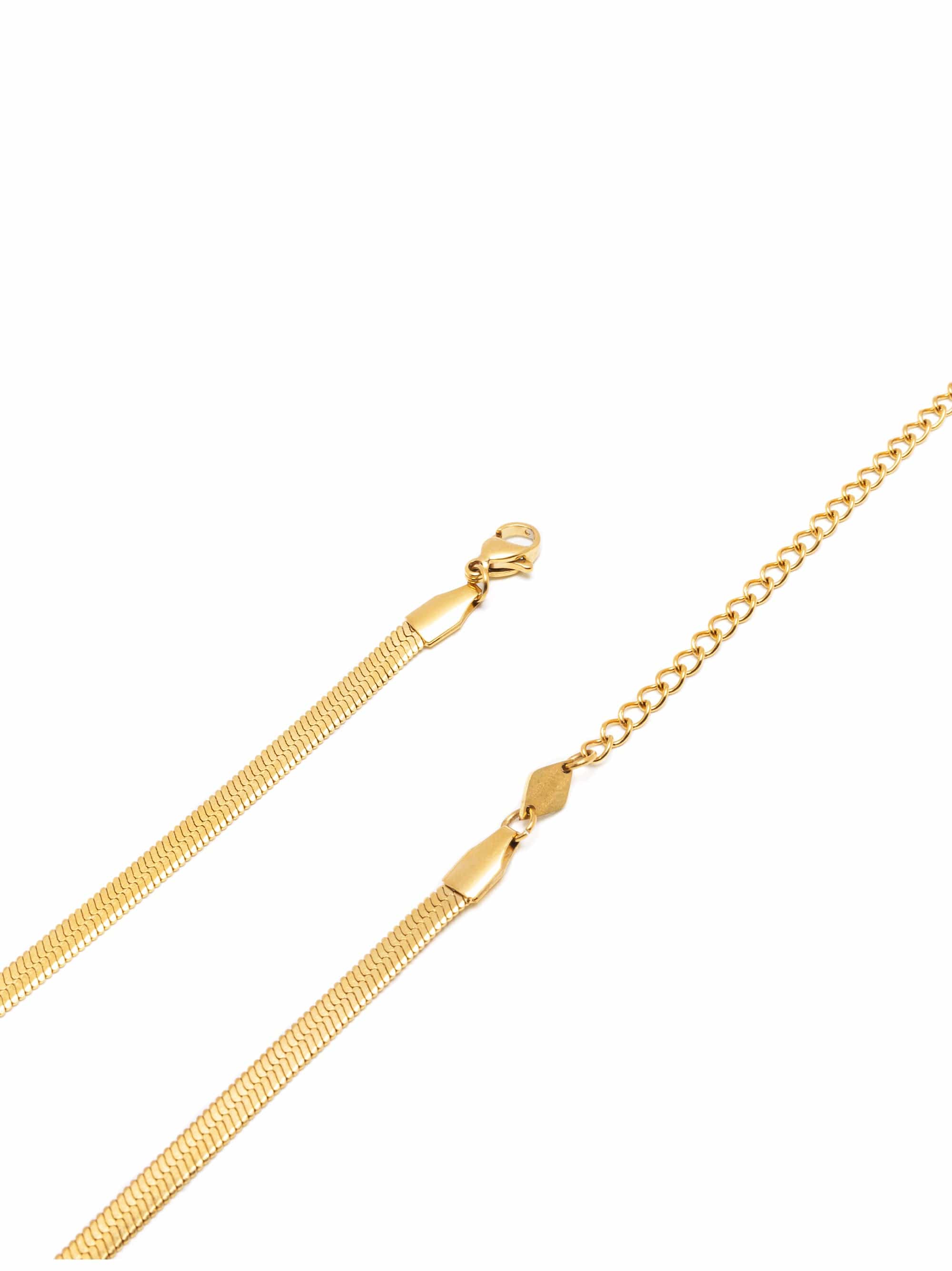Nialaya Women's Necklace Snake Chain Necklace in Gold Snake Chain Necklace in Gold 16 Inches WNECK_319