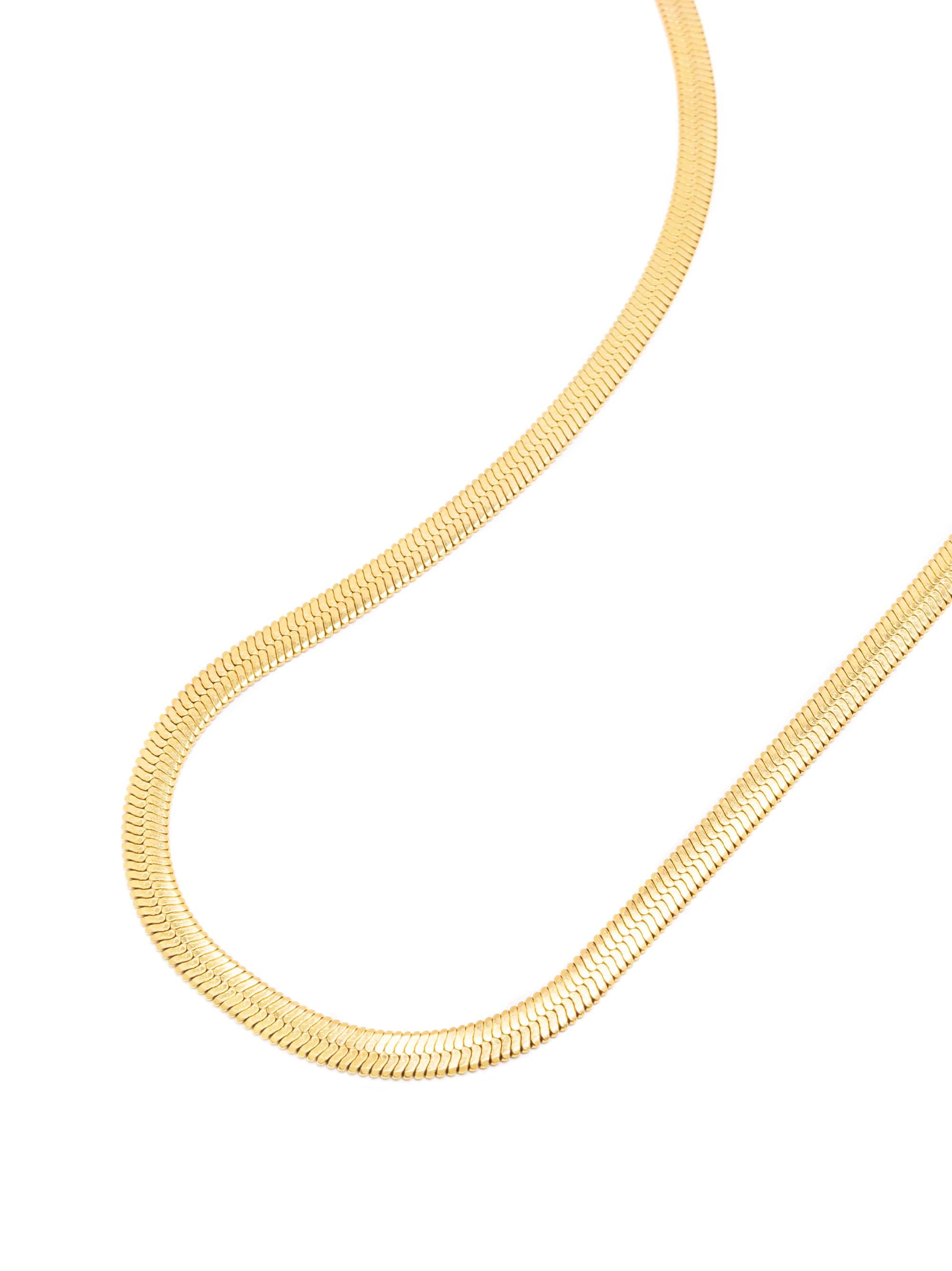 Nialaya Women's Necklace Snake Chain Necklace in Gold Snake Chain Necklace in Gold 16 Inches WNECK_319