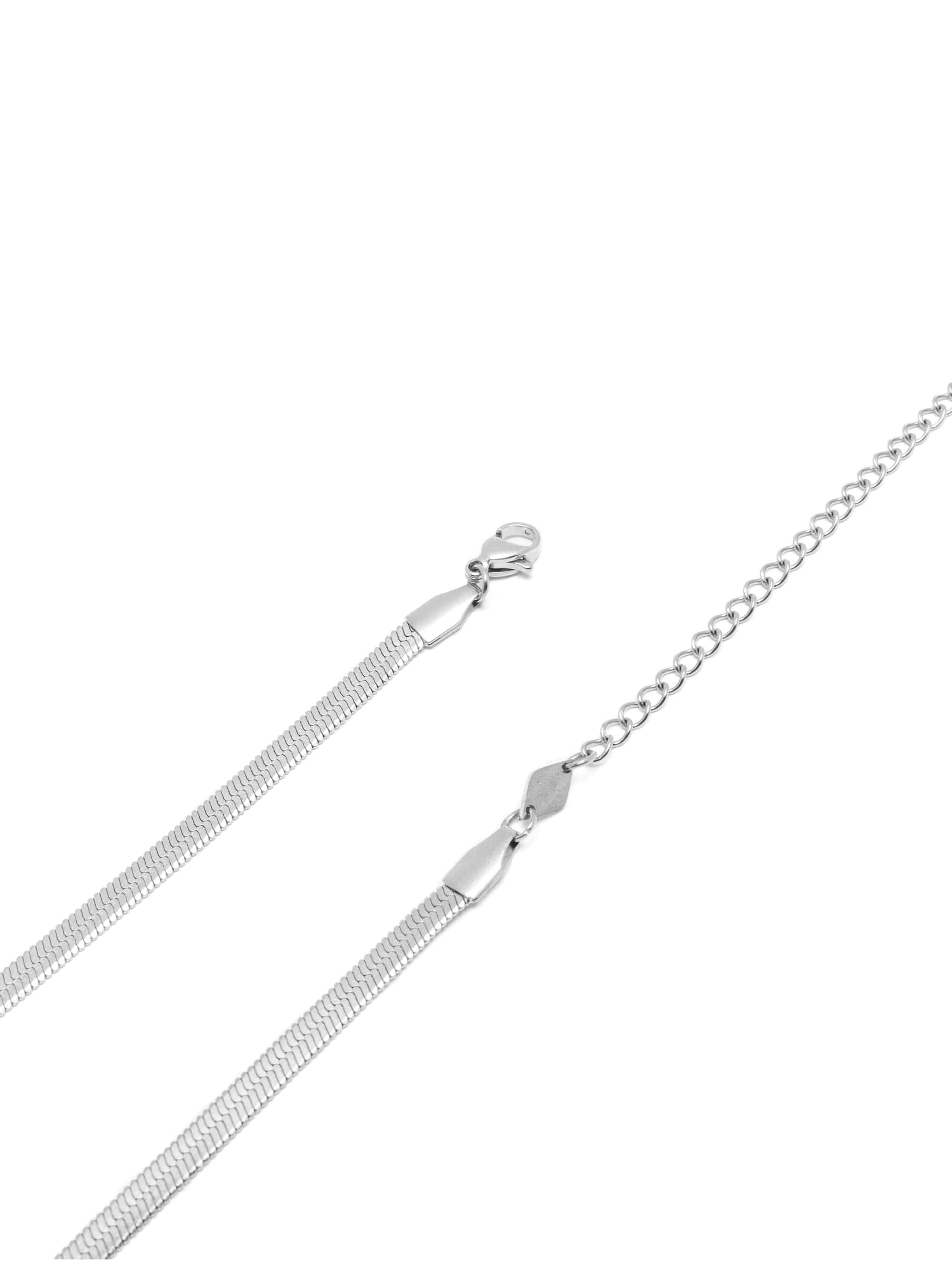 Nialaya Women's Necklace Snake Chain Necklace in Silver Snake Chain Necklace in Silver 16 Inches WNECK_320