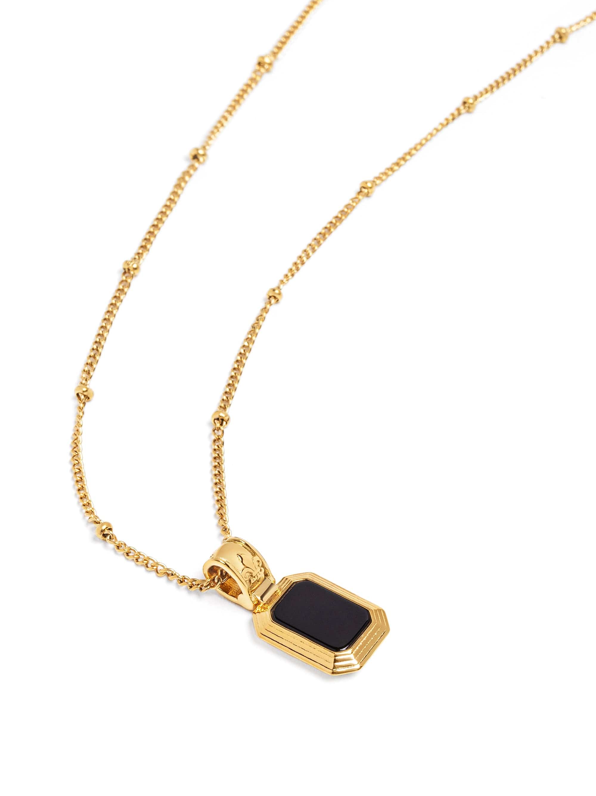 Nialaya Women's Necklace Sterling Silver Necklace with Two-in-One Pendant Sterling Silver Necklace with Two-in-One Pendant 16 inches / 40.64 cm WNECK_304