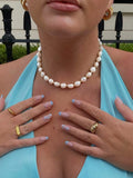 Nialaya Women's Necklace Women's Baroque Pearl Choker 14 Inches / 35.56 cm WNECK_055