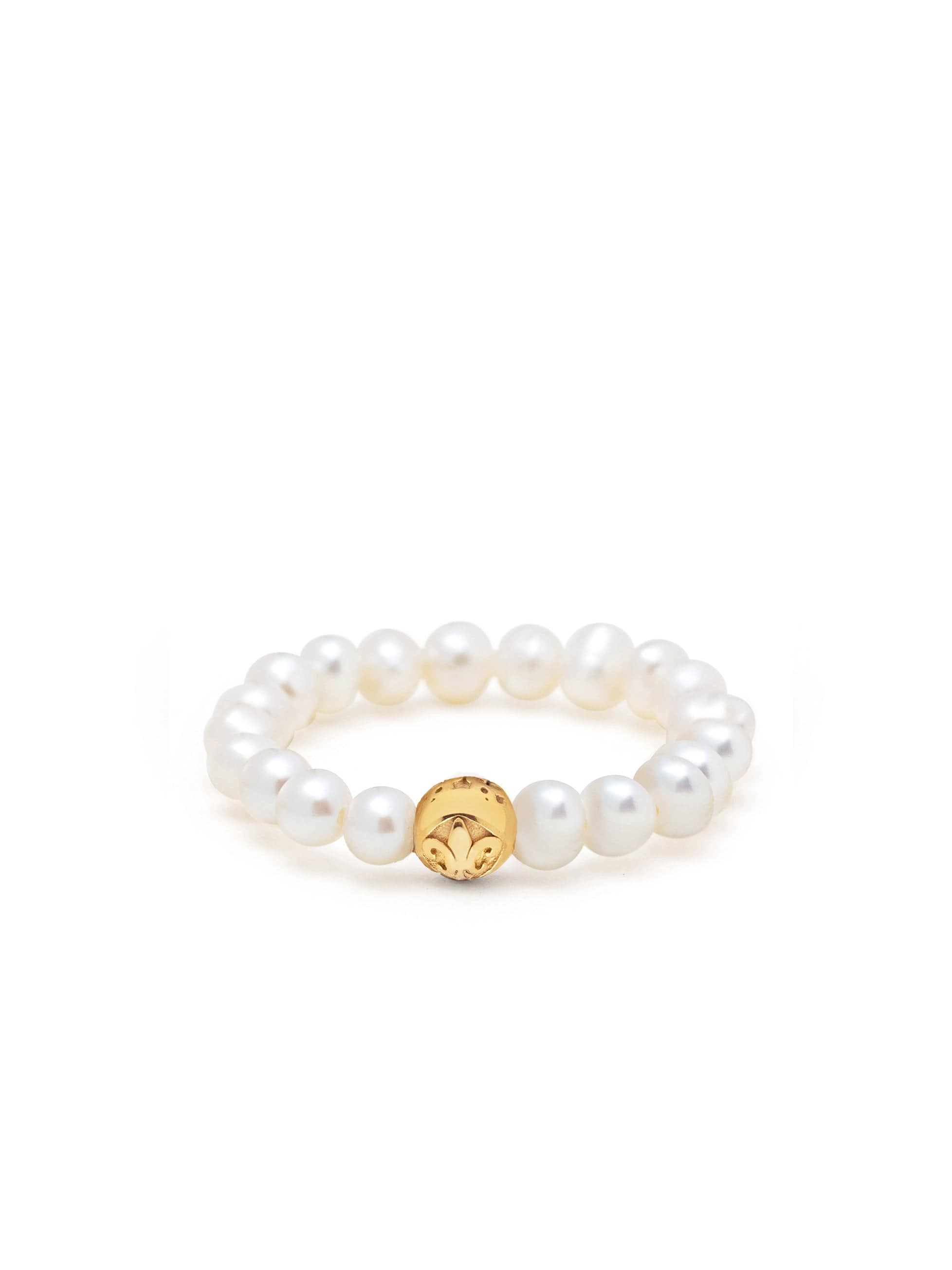 Nialaya Women's Ring Women's Beaded Pearl Ring