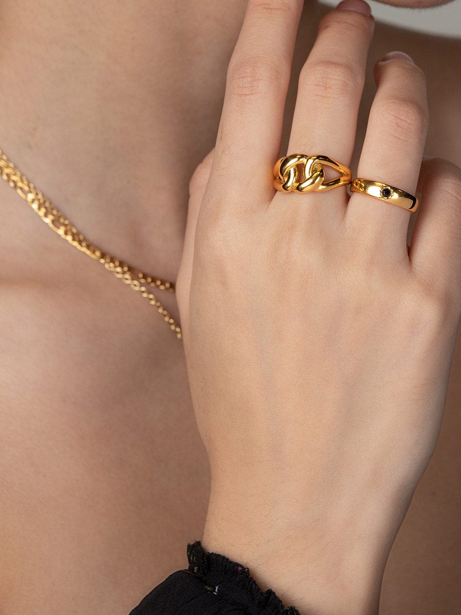 Nialaya Women's Ring Women's Gold Knot Ring