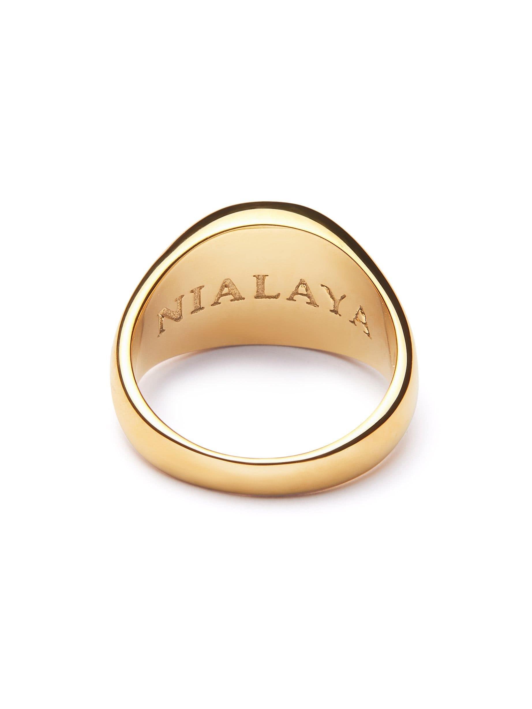 Nialaya Women's Ring Women's Limited Edition X Engraved Ring
