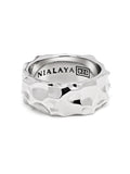 Men's Sculpted Solid Sterling Silver Ring