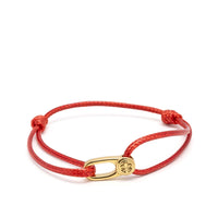 Red String Bracelet with Gold Hook