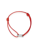 Red String Bracelet with Silver Hook