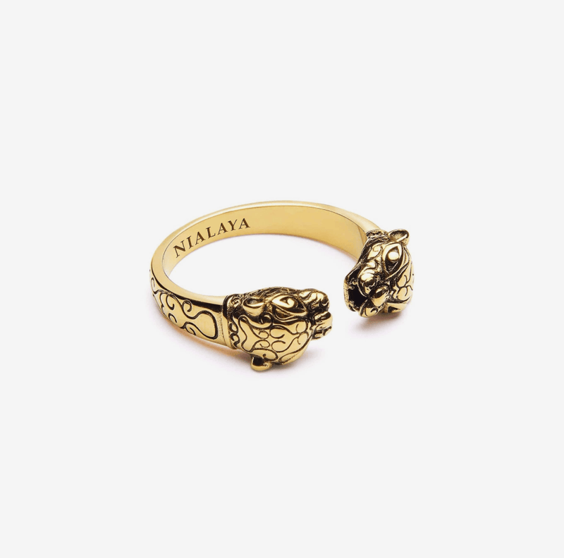 Men's Gold Panther Ring