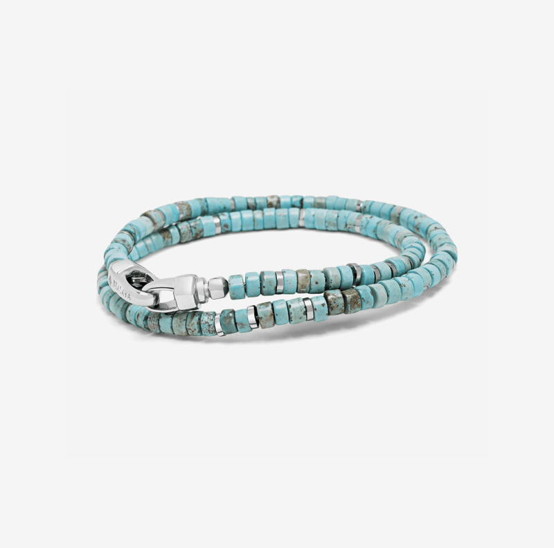 Turquoise Heishi Wrap Bracelet