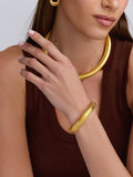 12mm Women's Gold Stretch Bangle