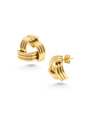 Knot Earrings in Gold