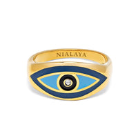 Women's Gold Evil Eye Ring