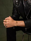 Nialaya Men's Bangle Men's Golden Skull Bangle