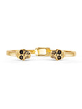 Nialaya Men's Bangle Men's Golden Skull Bangle
