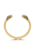 Nialaya Men's Bangle Men's Panther Bangle in Gold