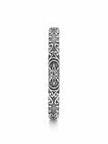 Nialaya Men's Bangle Vintage Cuff Bracelet in Silver Vintage Cuff Bracelet in Silver