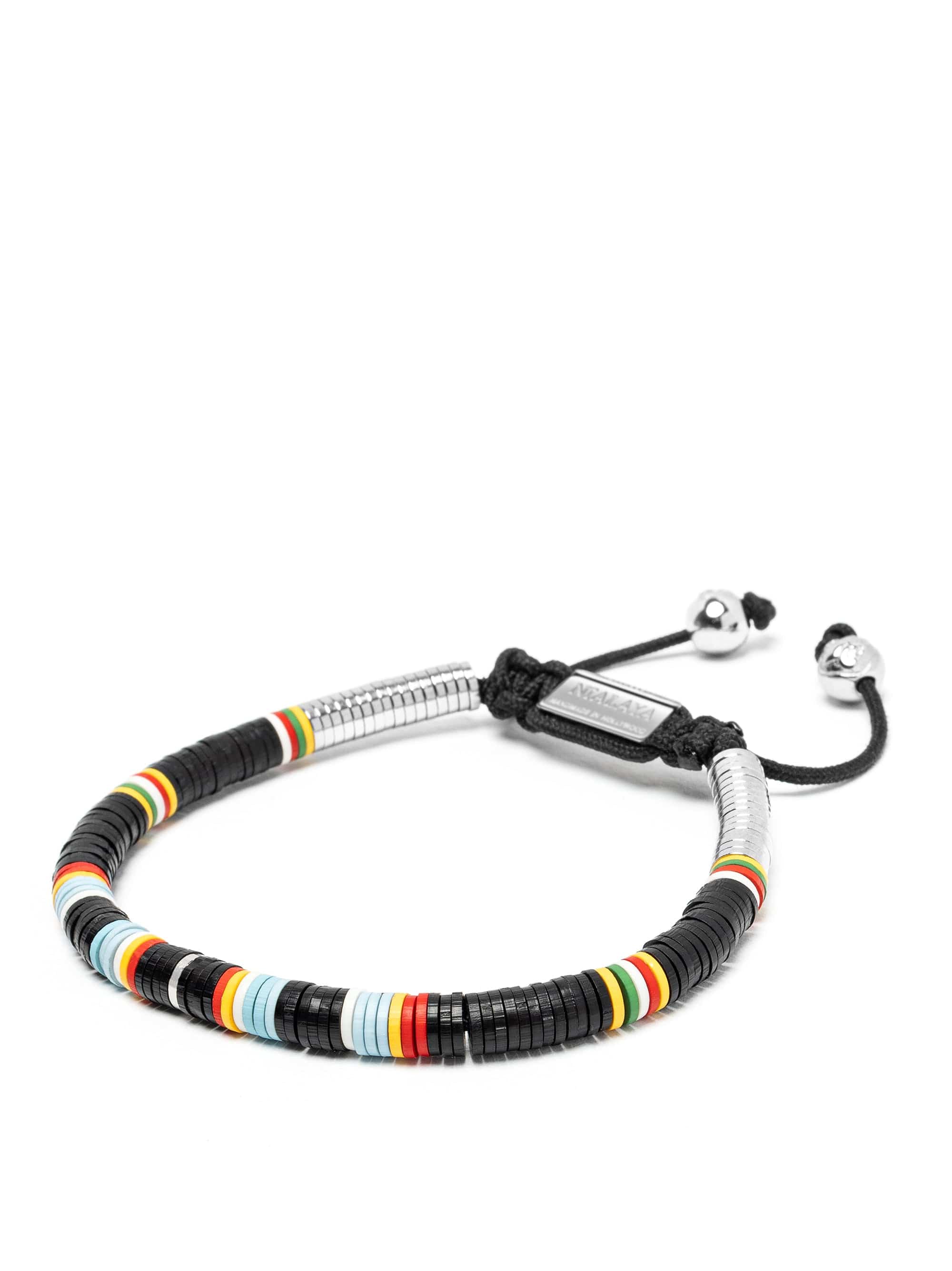 Nialaya Men's Beaded Bracelet Chakra Disc Bracelet Chakra Disc Bracelet