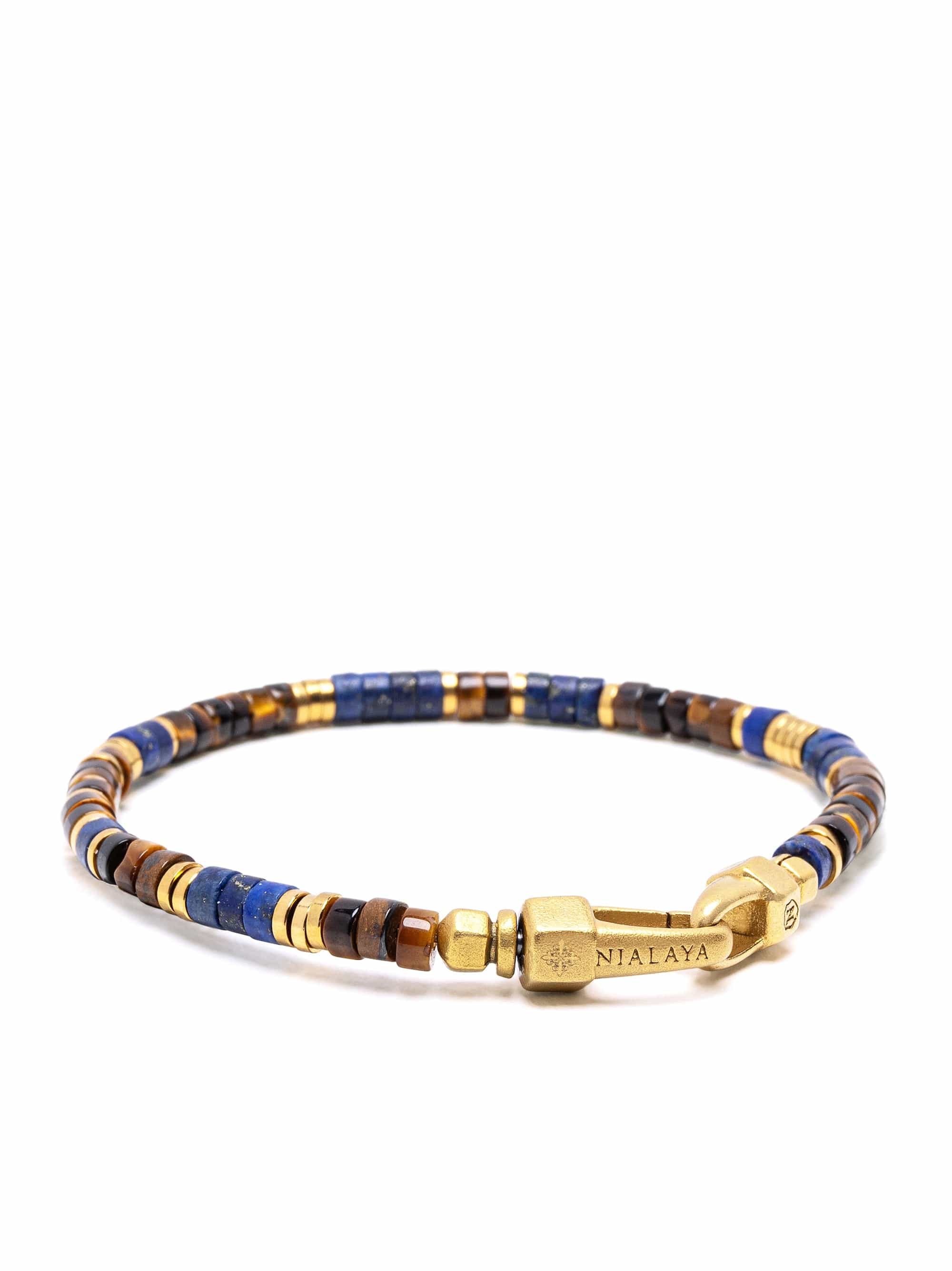 Nialaya Men's Beaded Bracelet Earth Royale Heishi Bracelet Earth Royale Heishi Bracelet