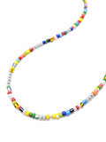 Nialaya Men's Beaded Bracelet Men's Assorted Vintage Trifocal Beaded Necklace